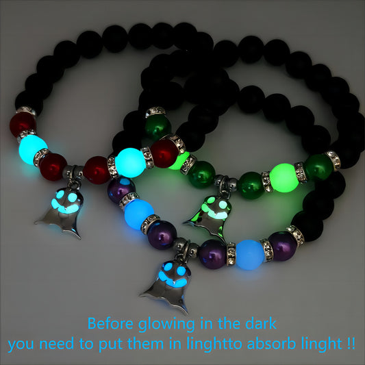 Halloween Gift Luminous Little Ghost Natural Volcano Bracelet a56c42-cf